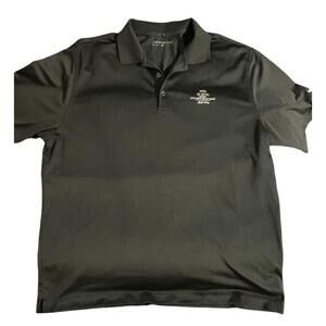 Size XL Nike & St. Kitts Resort Black Dri-Fit Golf Polo Shirt
